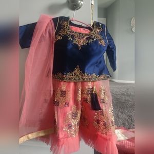 Toddler Lehenga set. New, never wore.